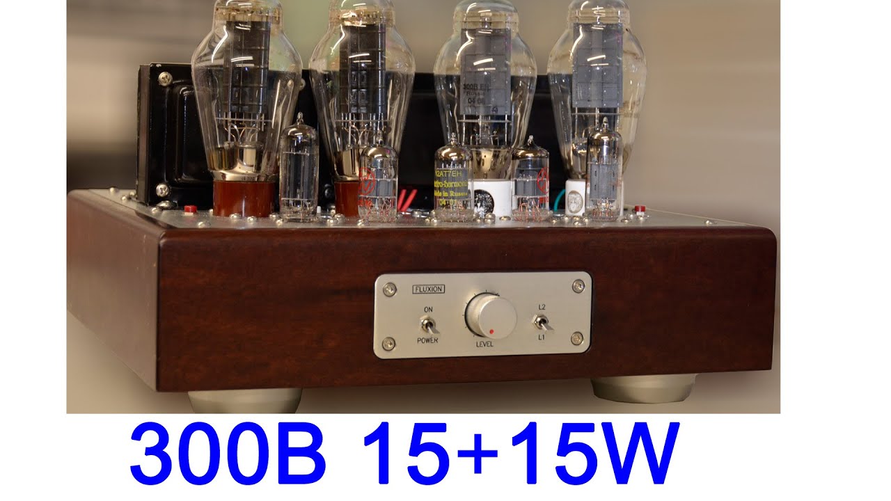 FLUXION 300B PP tube audio amplifier F/M-K5 building and testing