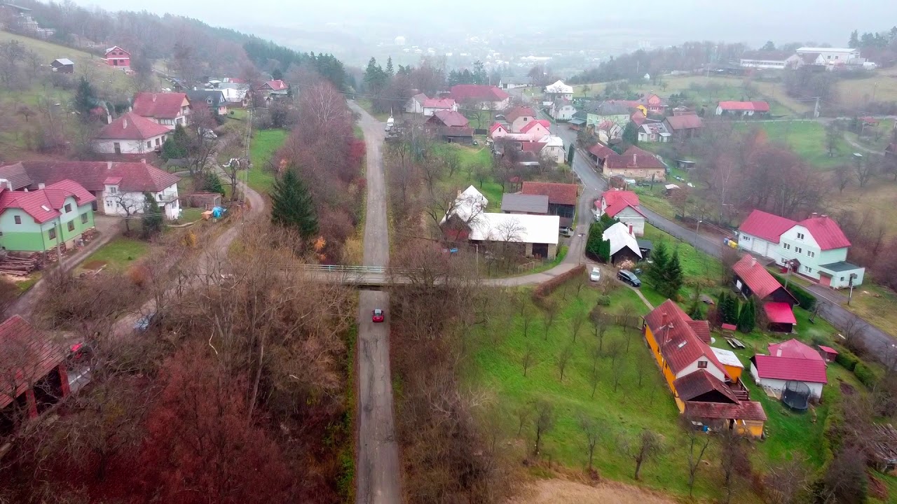 Železniční trať Vizovice - Valašská Polanka – průlet dronem