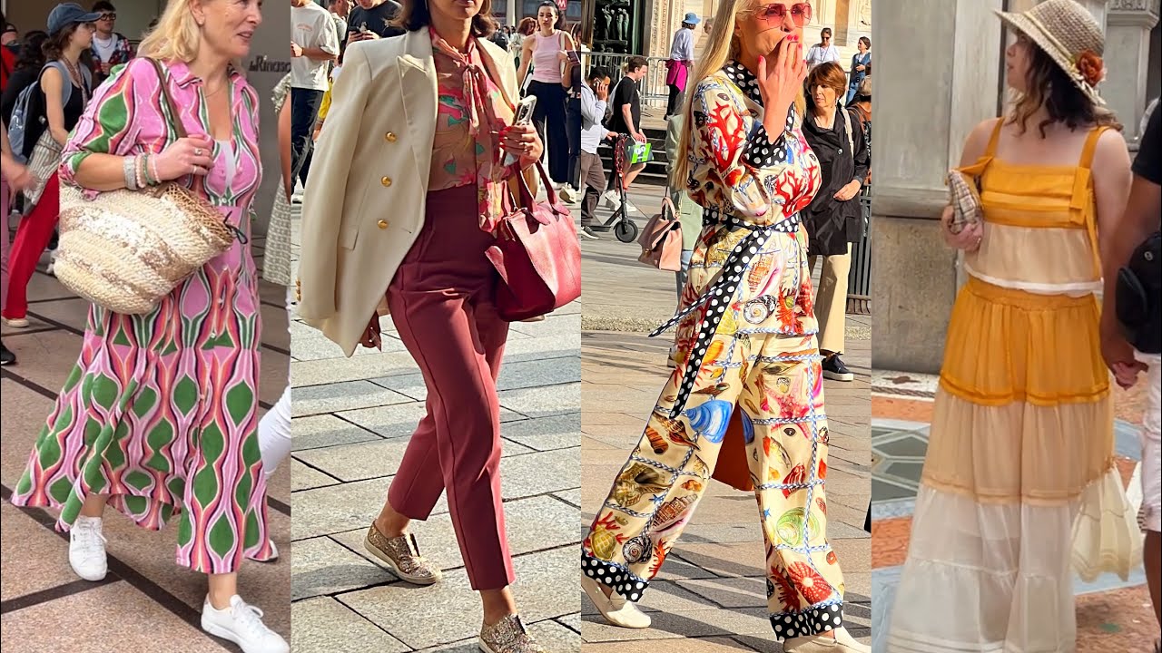 MILAN STREET STYLE INSPIRED BY ITALIAN ELEGANT DRESSES TRENDS FOR SUMMER 2024