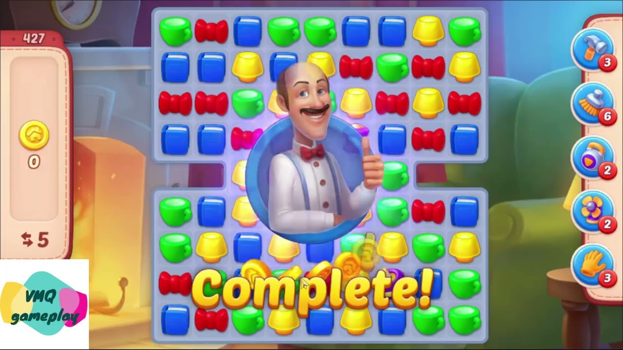 Homescapes level 426 to 430 - VMQ gameplay