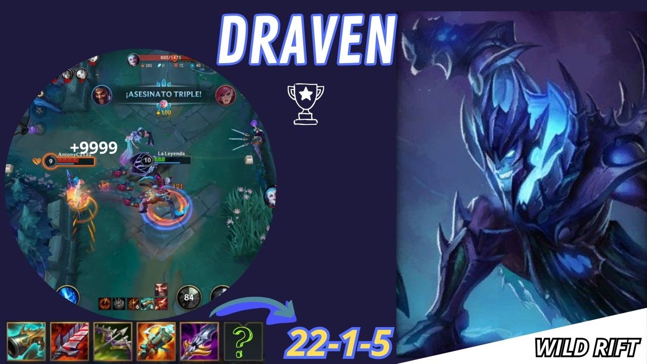 DRAVEN FULL CRITICO es una BESTIA, BORRA lo que SEA | WILD RIFT