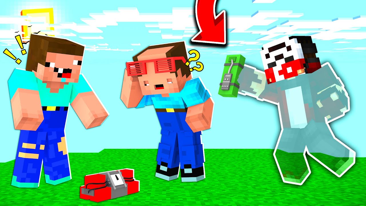 BALON KAFA'yı GÖRÜNMEZ ZIRH İLE TROLLEDİM !! - Minecraft