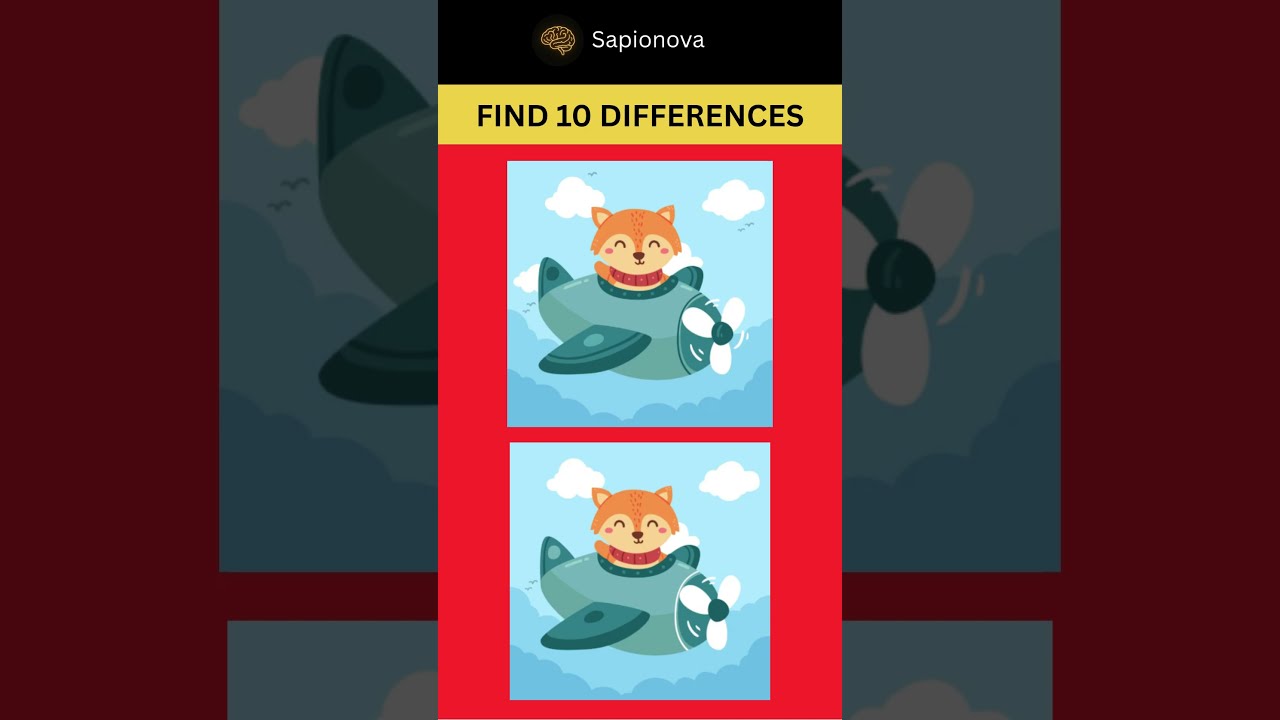 Spot the 10 Differences Challenge 🔍 | Test Your Observation Skills! 👀