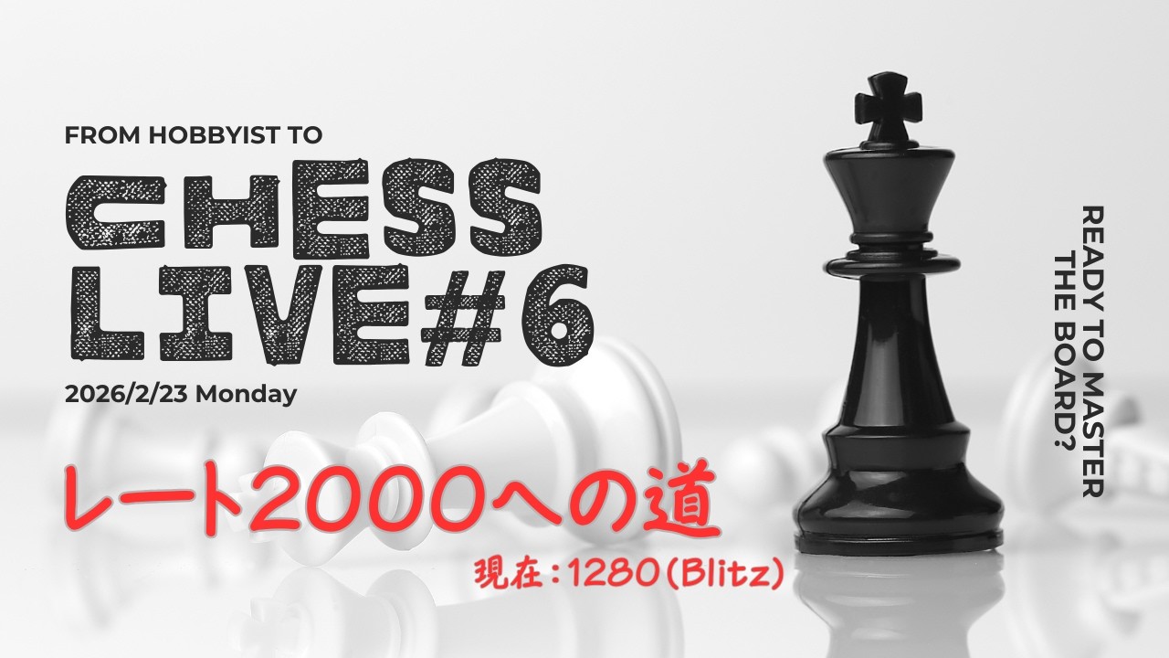 【レート2000への道】チェス実況#6