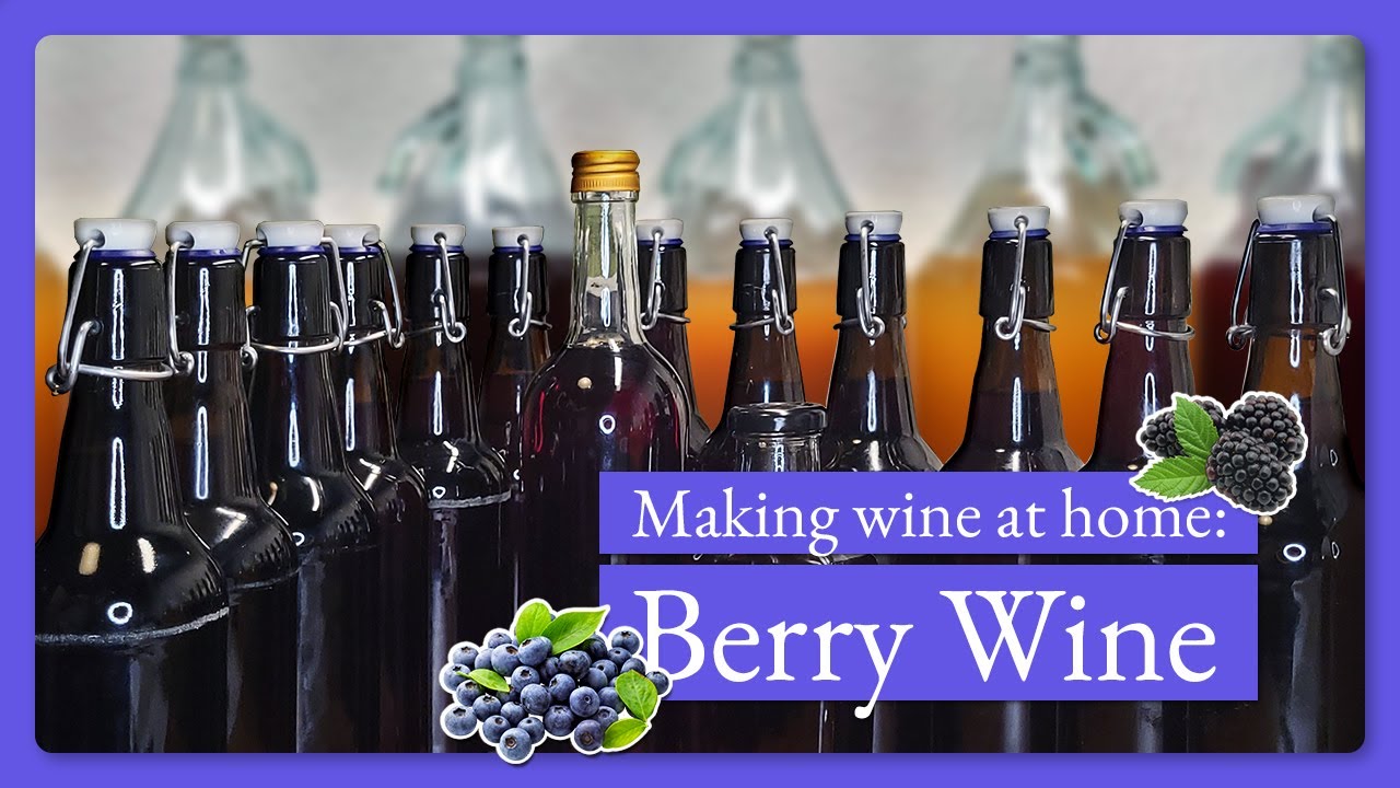 Making berry wine at home from frozen berries
