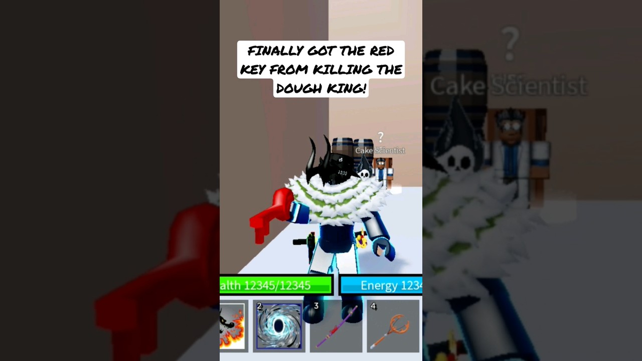 GOT RED KEY FROM KILLING DOUGH KING! [Blox fruits] 