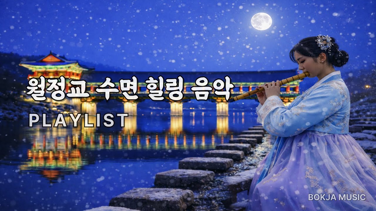 [playlist] 복자뮤직마당 | 월정교 수면 힐링 음악 🌙달빛 아래 대금 선율, 깊이 잠드는 밤