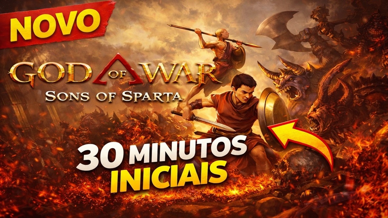 OS PRIMEIROS 30 MINUTOS DE GOD OF WAR: SONS OF SPARTA!!!