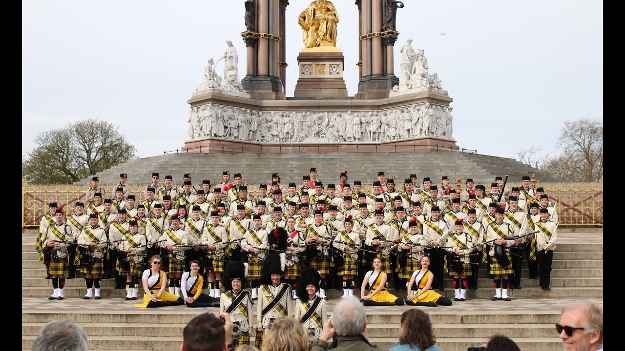 West Milford Highlander Band at Albert Memorial April 10 2016