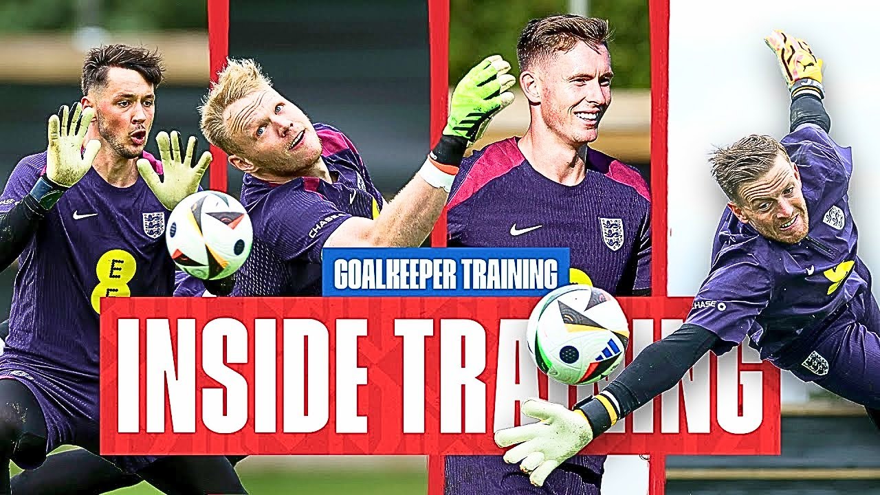 England Goalkeeper Training | Pickford, Ramsdale, Trafford & Henderson!