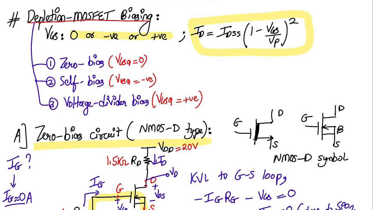 MOSFET DC analysis