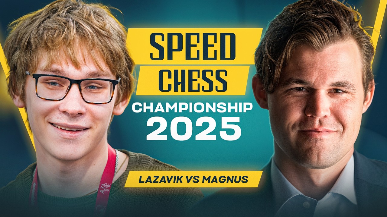 Yarim FINAL - Magnus Carlsen vs Denis Lazavik || Speed Chess Championship 2025
