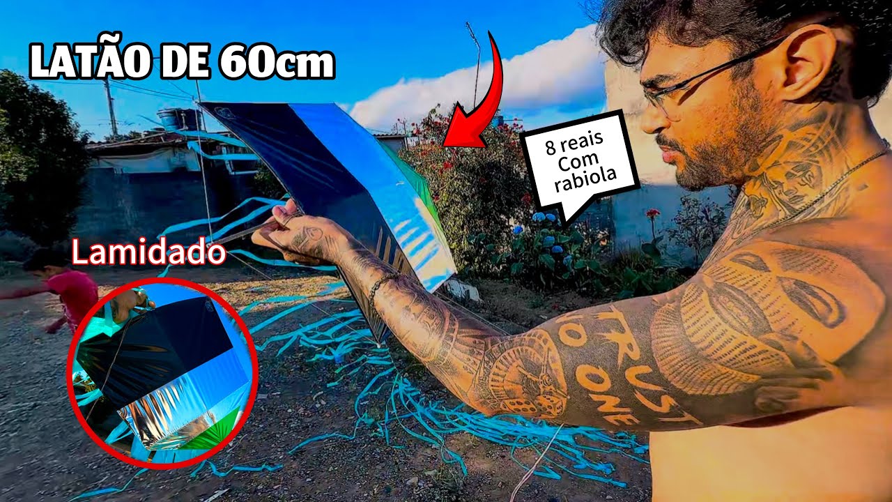 Pipa LATÃO LAMINADO de 60CM no ALTO 😱 O BICUDÃO mais BRABO Com Rabiola SOLAR !!