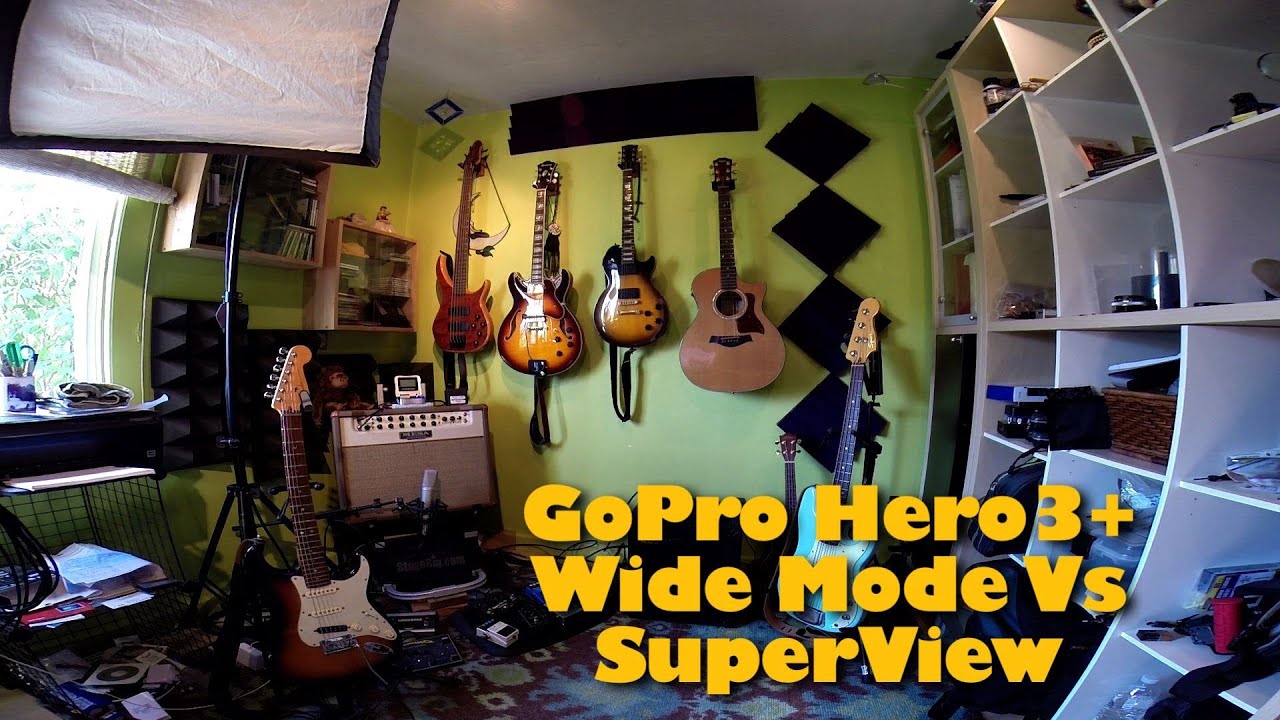 GoPro Hero3+ Wide Mode Vs. SuperView