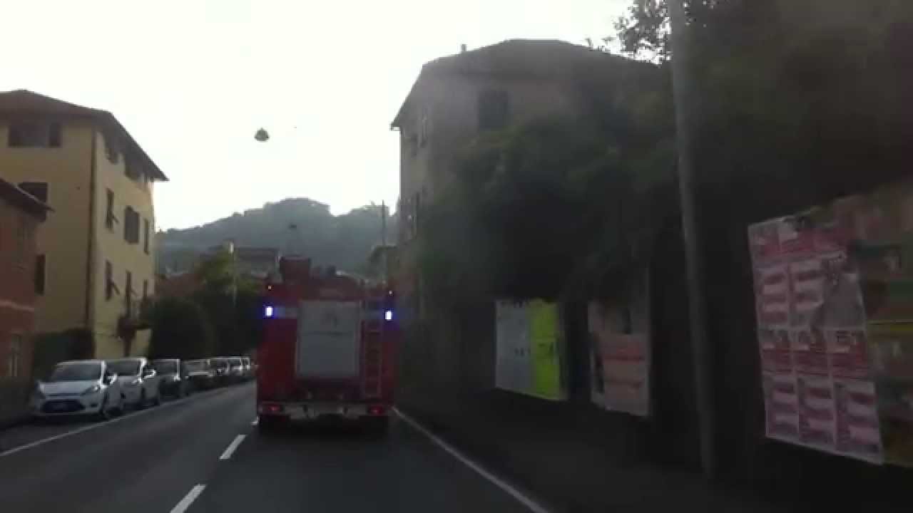 Vigili del Fuoco Bolzaneto (GE) in sirena per fuga di gas -Parte 2-
