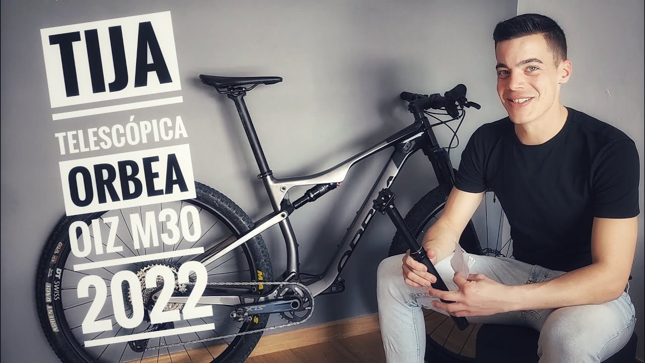 Montaje tija telescópica y mando squidlock tija en Orbea Oiz m30 2022