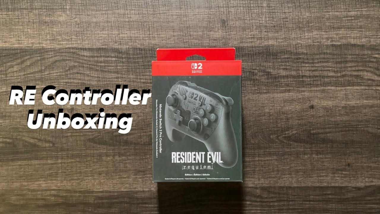 Resident Evil Switch 2 Pro Controller Unboxing 