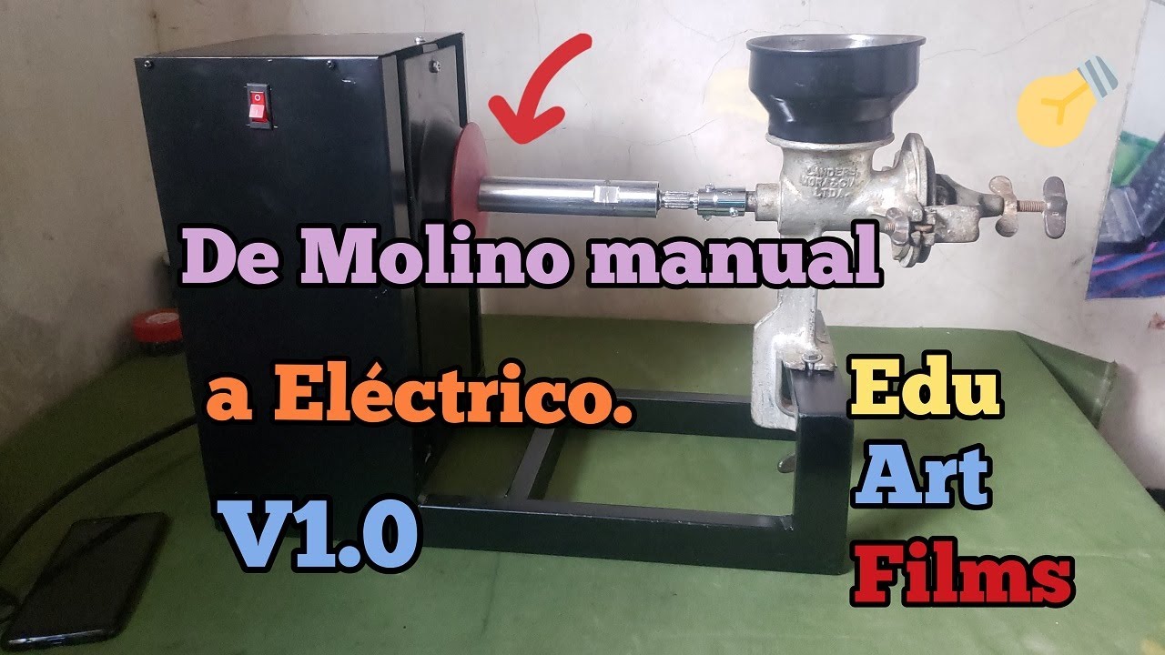 Molino El&eacute;ctrico casero 2022- Pasos para construirlo.