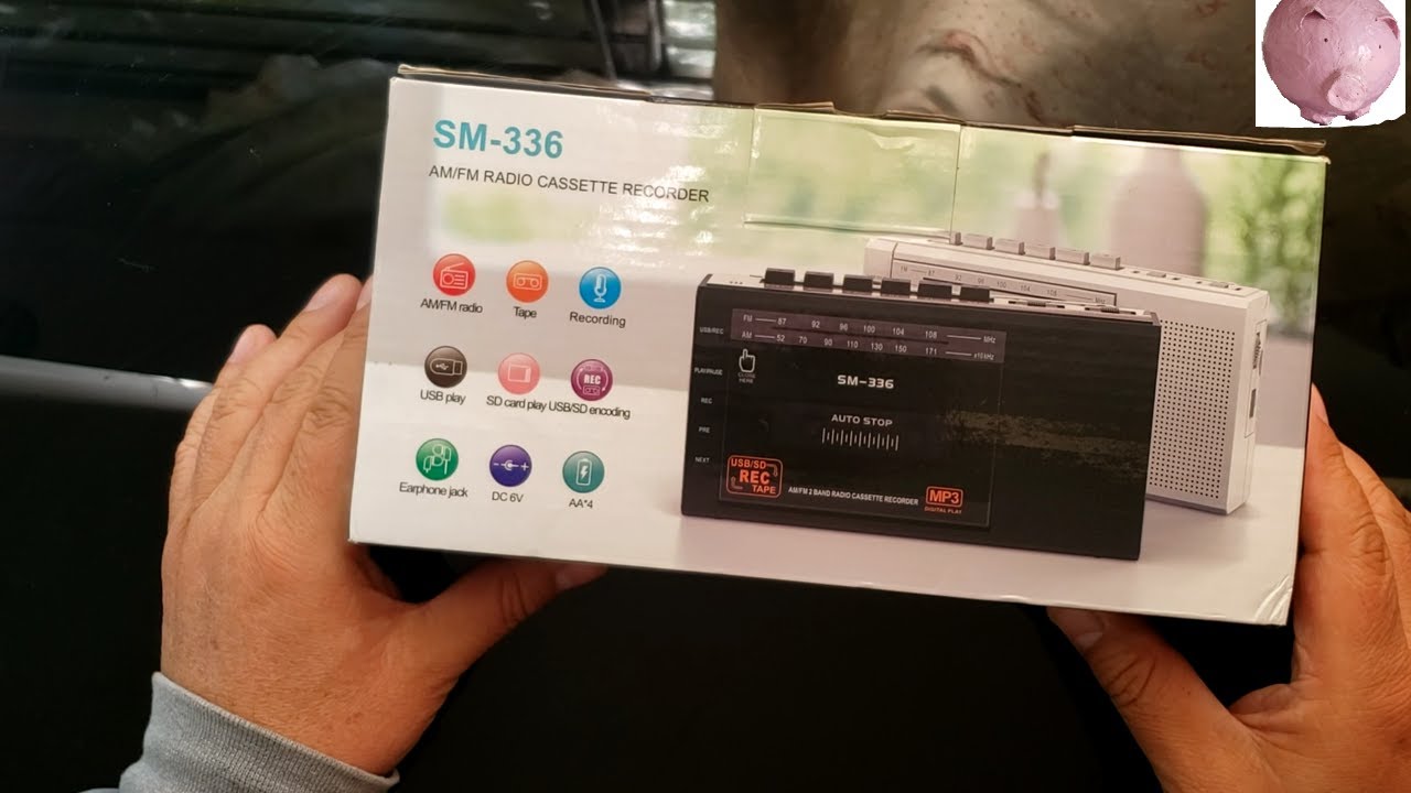 Radio portátil y reproductor de casete, perfecto para emergencias