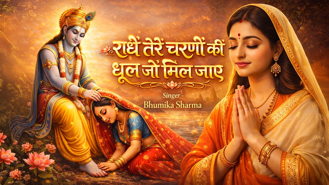 कृष्ण भजन : राधे तेरे चरणों की | Radhe Tere Charno Ki | Krishna Bhajan | Bhumika Sharma Viral Bhajan
