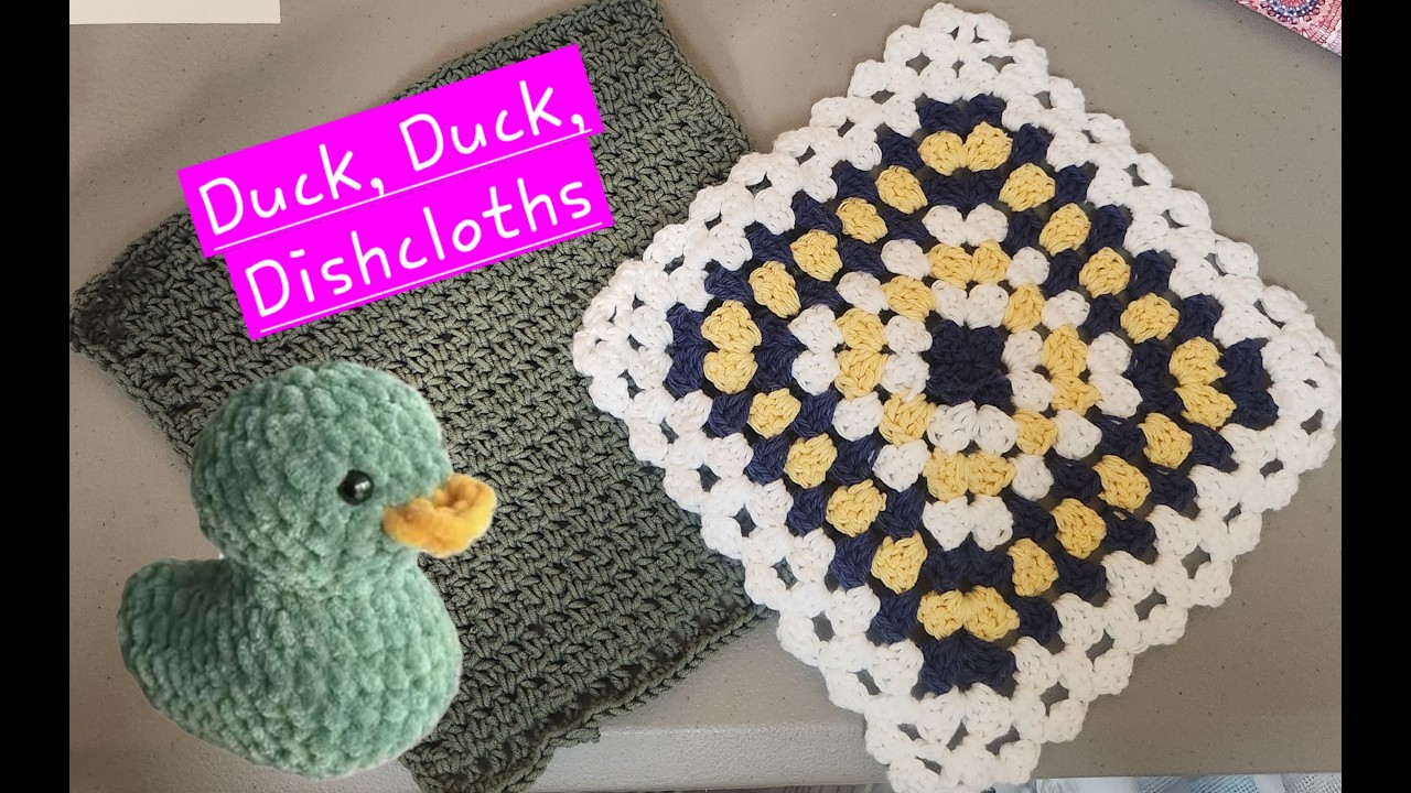 Duck Duck Dishcloth @Missi's Yarniverse And More Dishcloth #29