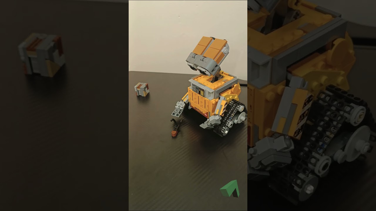 Lego Wall-E and bug Hal  #lego #stopmotion   #legofan   #disney