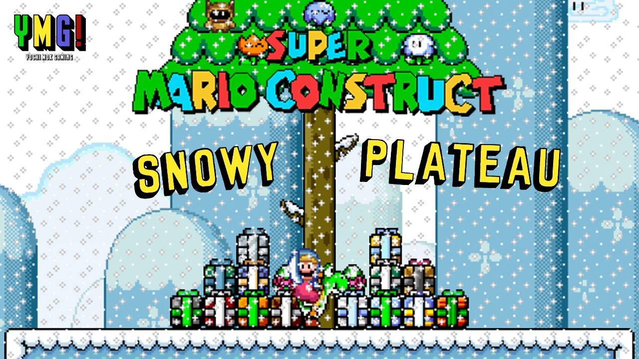 Super Mario Construct Snowy Plateau