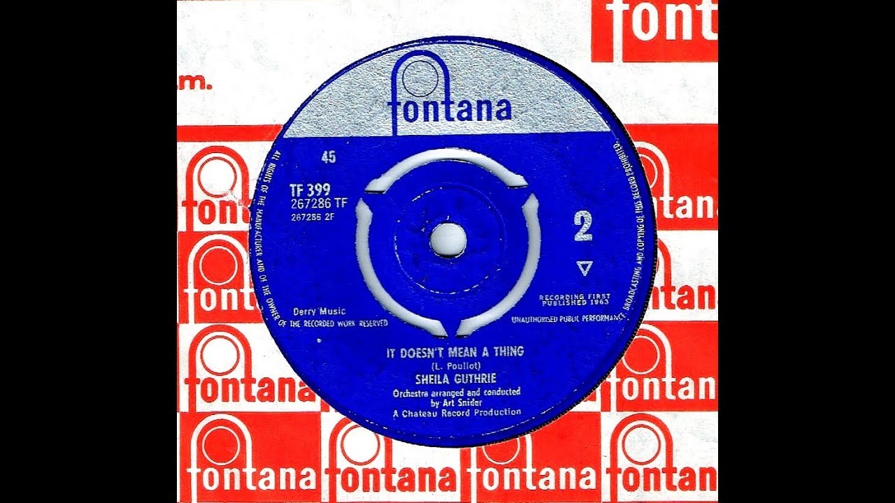Sheila Guthrie - IT DOESN'T MEAN A THING  (1963)