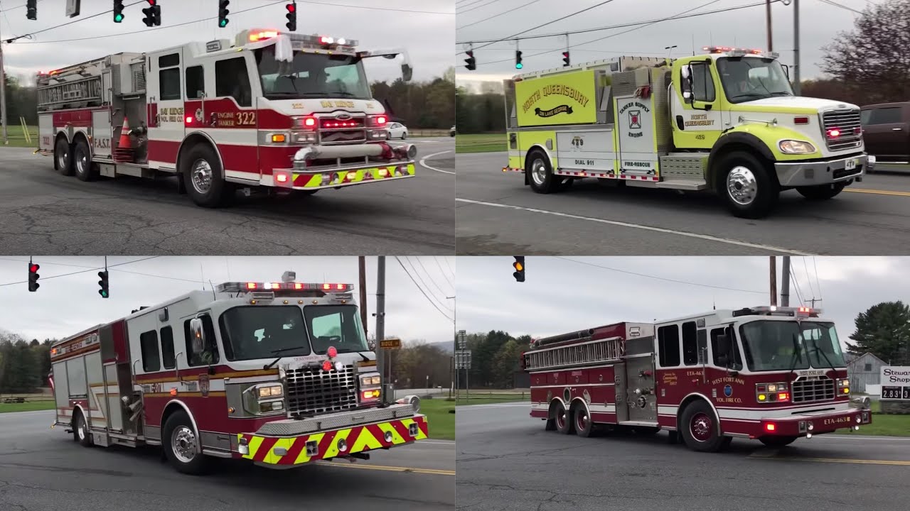Multiple Departments Responding, North Queensbury Fire, Working Structure Fire, 5-3-19