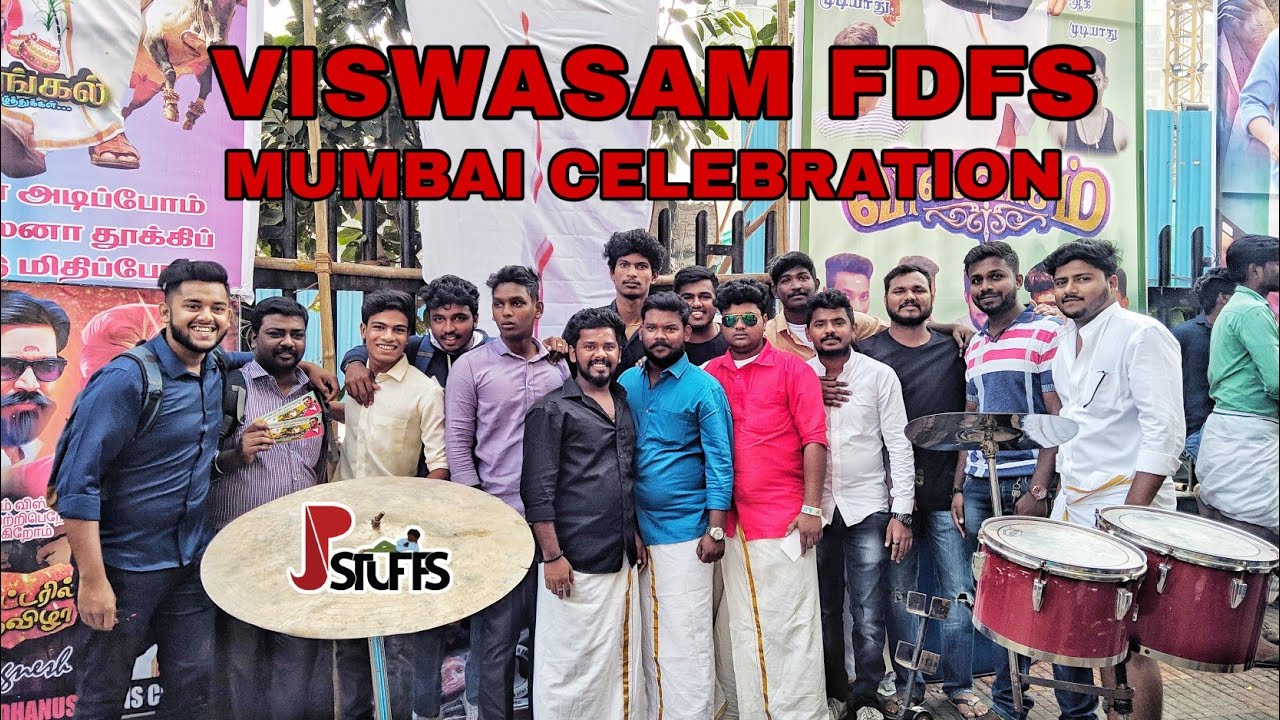 VISWASAM - Mumbai FDFS grand celebration | JP StuFFs