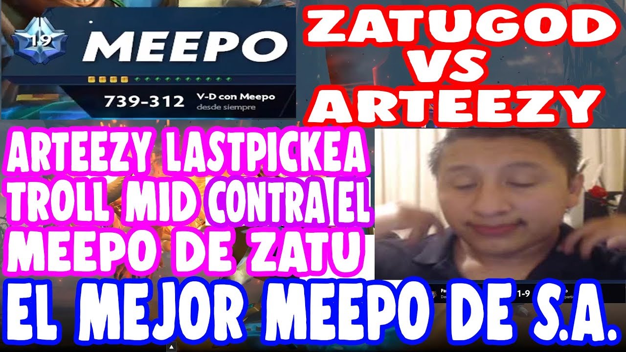 !IMPRESIONANTE! ZATUGOD JUGANDO SU MUNDIAL CONTRA ARTEEZY SACA MEEPO | DOTA 2