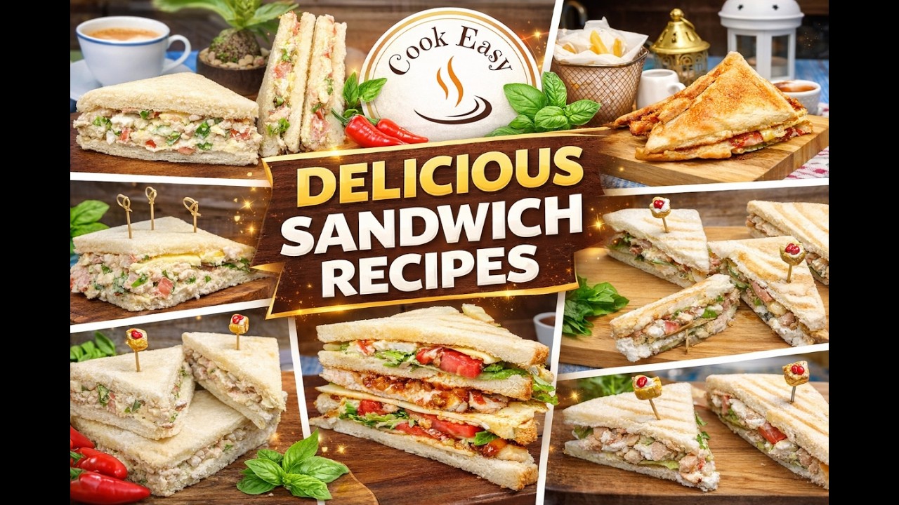 Best Homemade Sandwich Recipes | 7 Quick & Delicious Sandwiches by Cook Easy