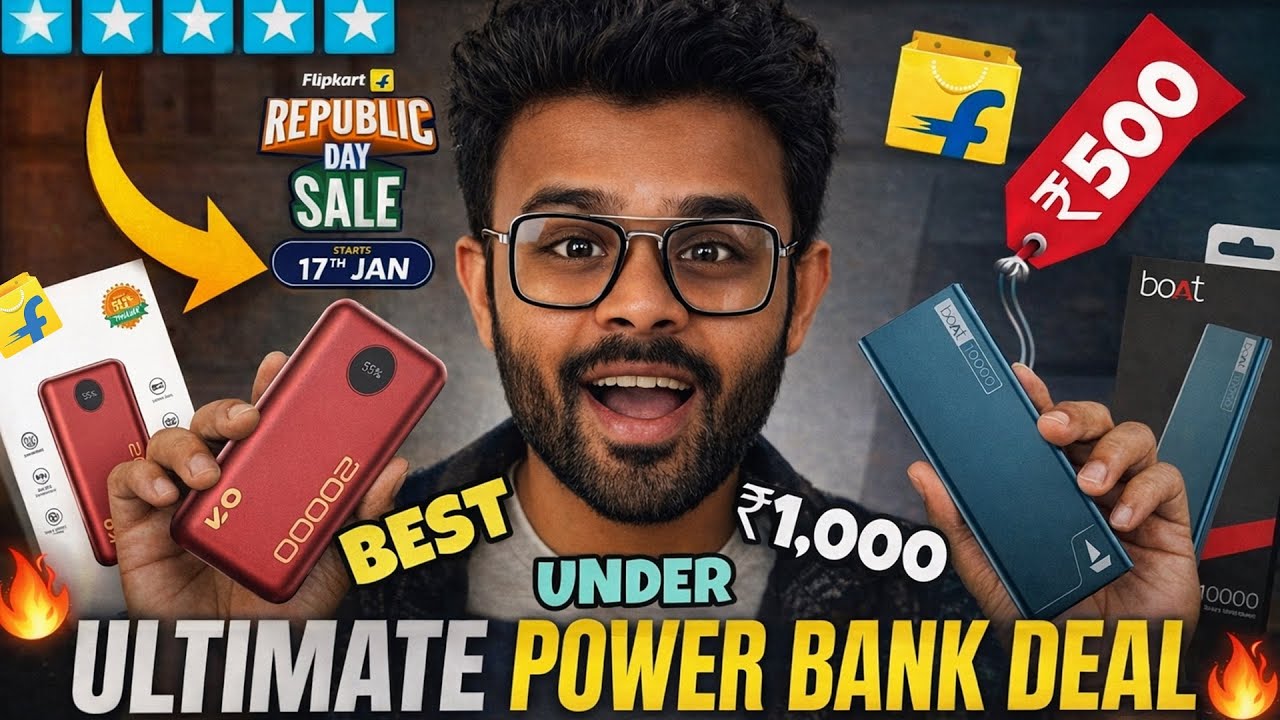 Flipkart Republic Day Sale 🇮🇳 Best Power Banks of 2026 🔋 | Top 10000mAh Power Banks |