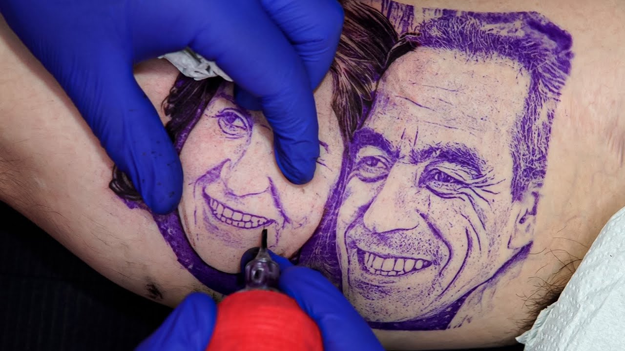 TATUAGEM PORTRAIT DE CASAL