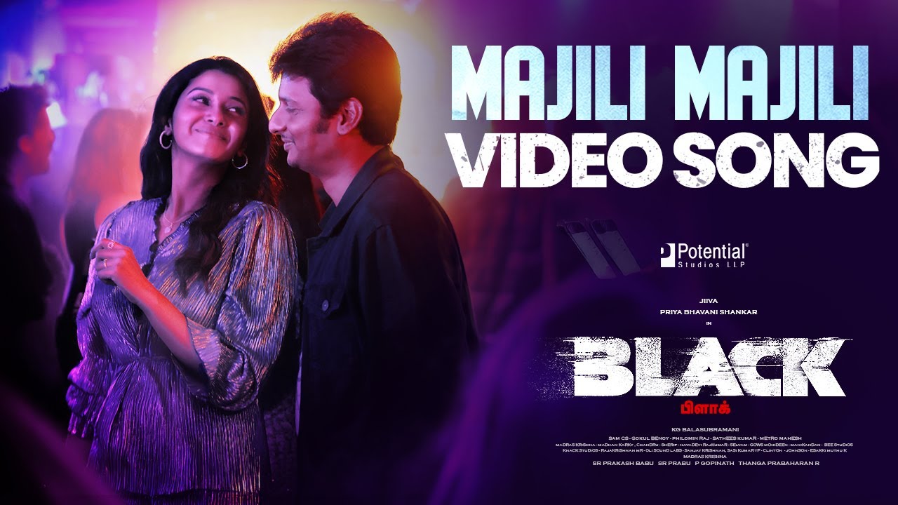 Majili Majili - Video Song | BLACK | Jiiva, Priya BS | Sam CS | KG Balasubramani | 4K