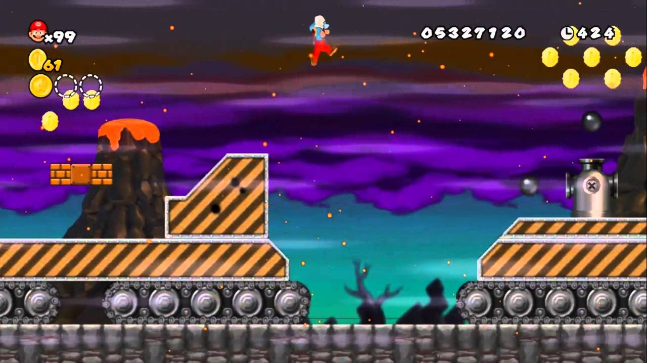 Newer Super Mario Bros Wii # World 8-1 Batallion Frontier