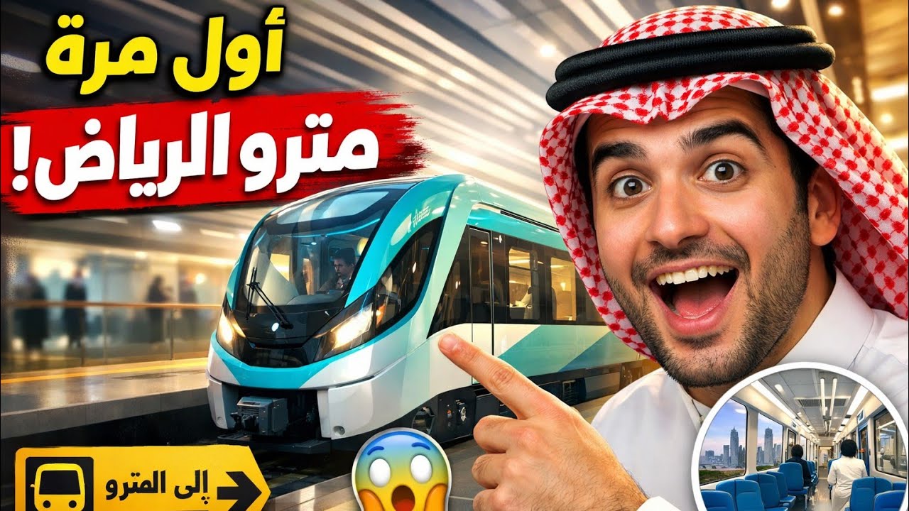 تجربه مترو الرياض مكنتش متوقع اللى شفتو🤔#السعوديه #الرياض#المملكة_العربية_السعوديه #قطار_الرياض#سفر