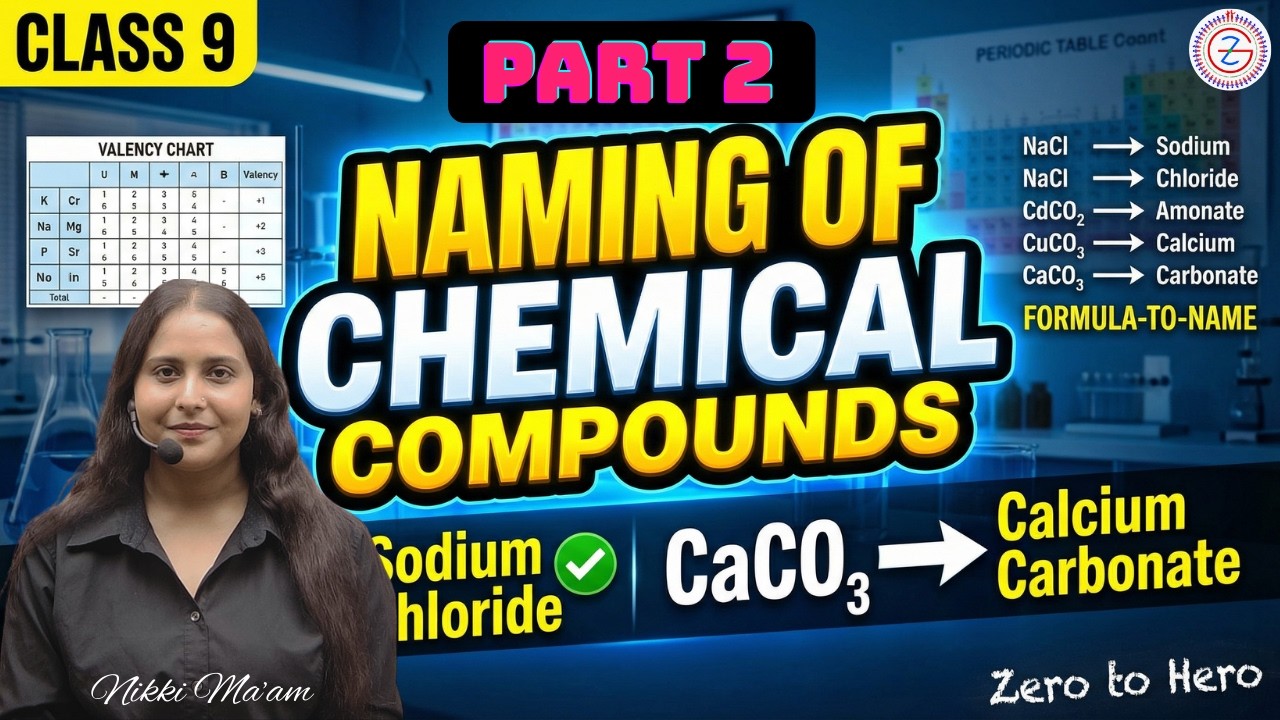 Naming of chemical compound | Class 9th | Rapid Revision Crash Course Day 43 | Nikki Pandit