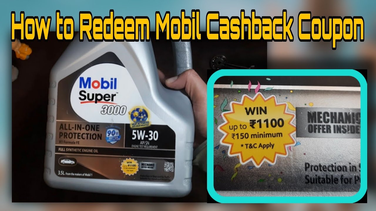 How to redeem Mobil Cashback Coupon Mechanic Unnati App Step by Step Guide