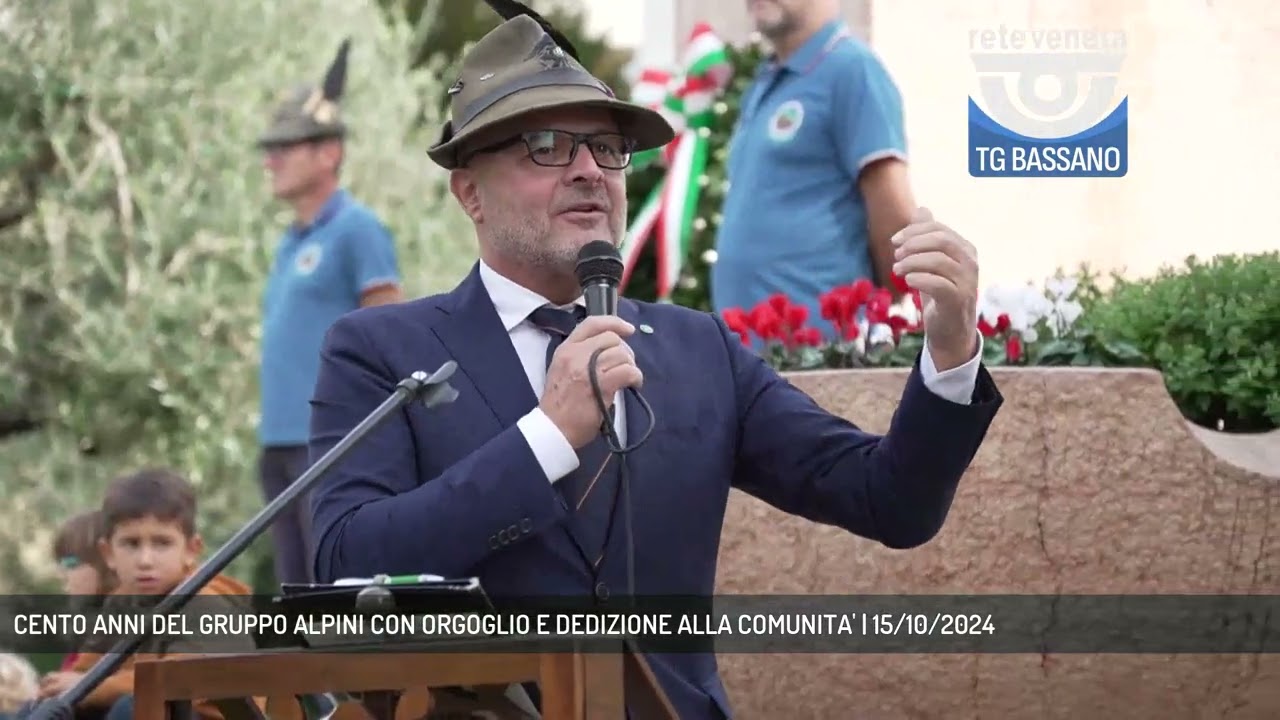 CENTO ANNI DEL GRUPPO ALPINI CON ORGOGLIO E DEDIZIONE ALLA COMUNITA' | 15/10/2024