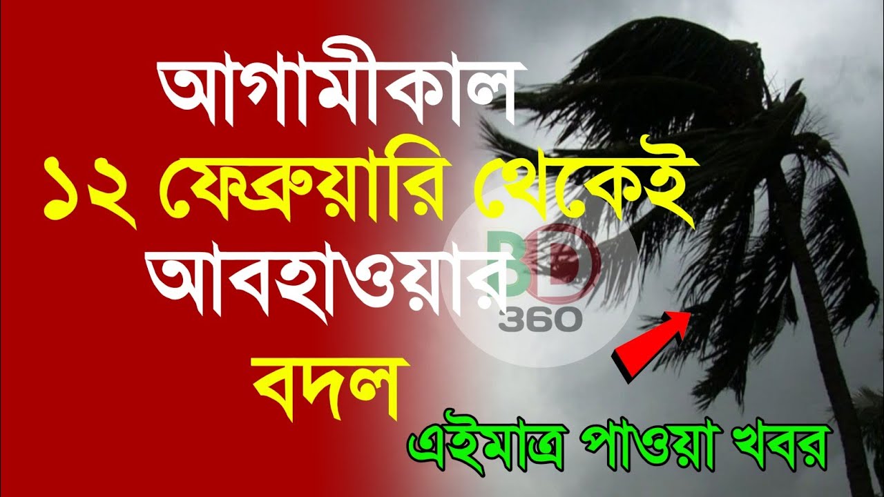 আবহাওয়ার খবর আজকের, 11 February  2026, Bangladesh Weather Report