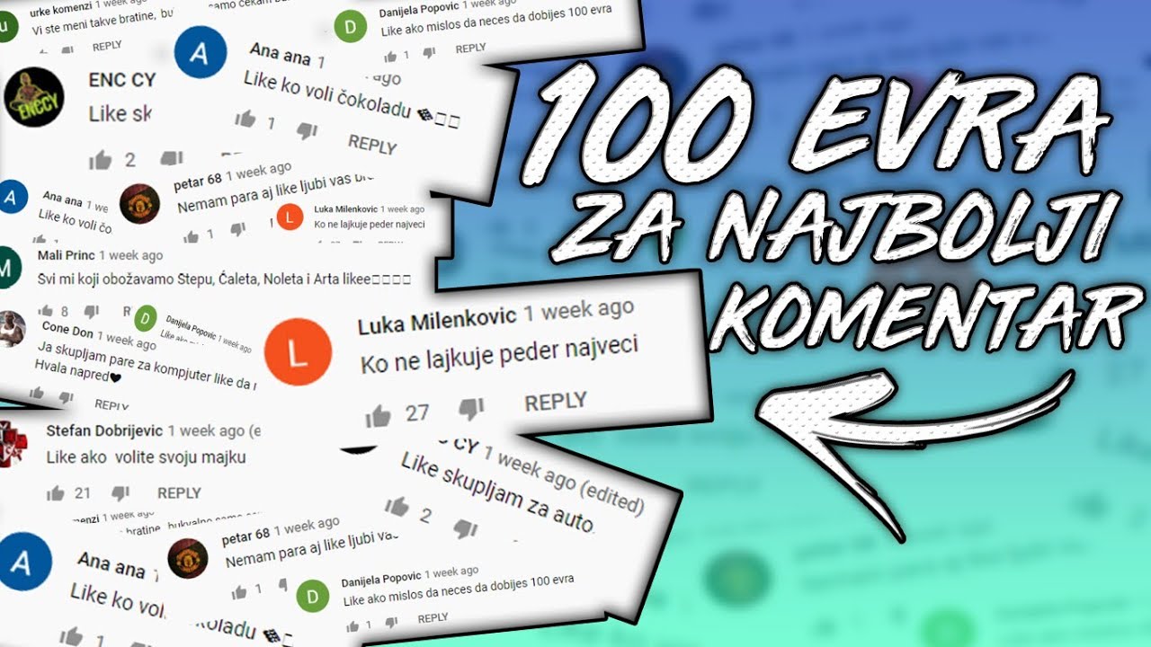 POKLANJAMO 100&euro; SUBSCRIBERU!