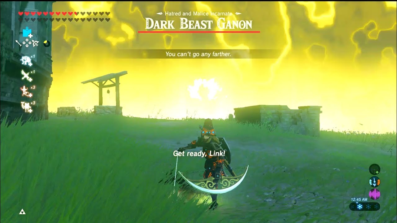 Escaping Dark Beast Ganon with Bow of Light