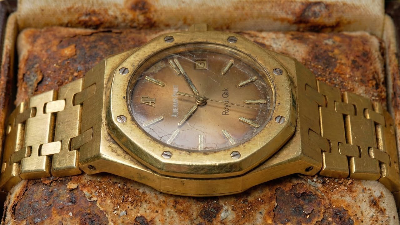ASMR Golden Watch Restoration | Solid Gold Audemars Piguet Royal Oak 5402 (1976) full process