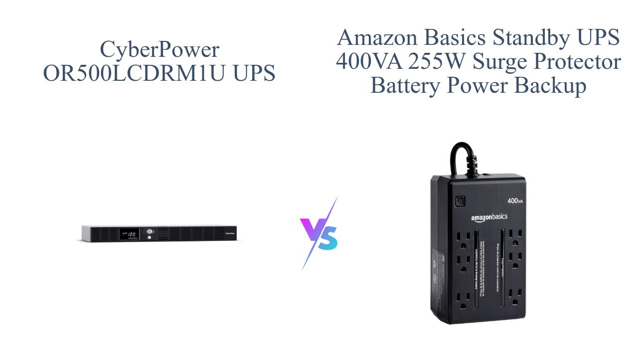 CyberPower OR500LCDRM1U vs Amazon Basics Standby UPS - Comparison Review 📦🔋