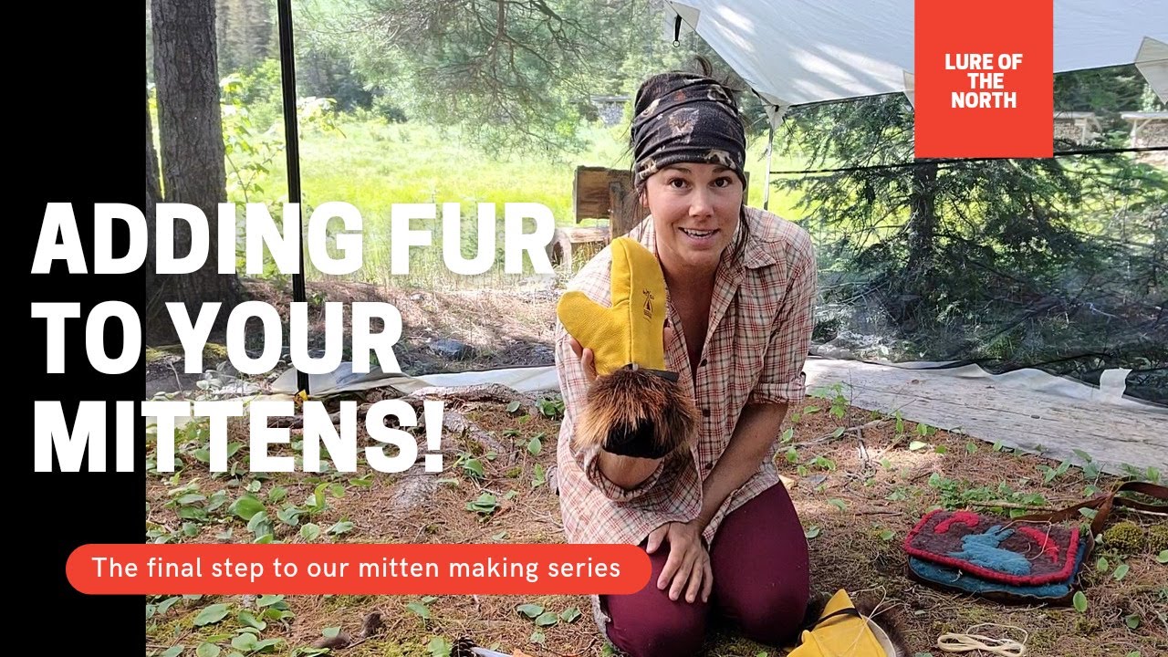 Adding Fur to your Buckskin Mittens!
