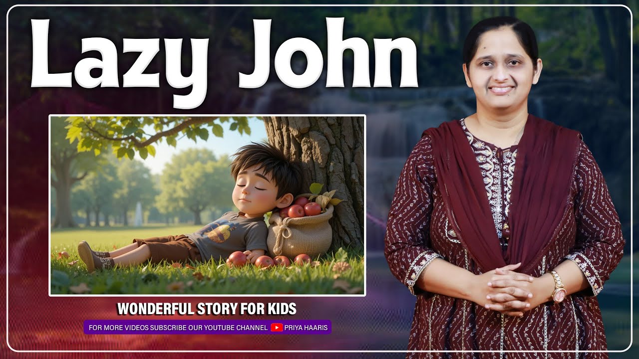Lazy John | sunday school stories in telugu l Kids Story Time | Priya Haaris | Berachah ministries