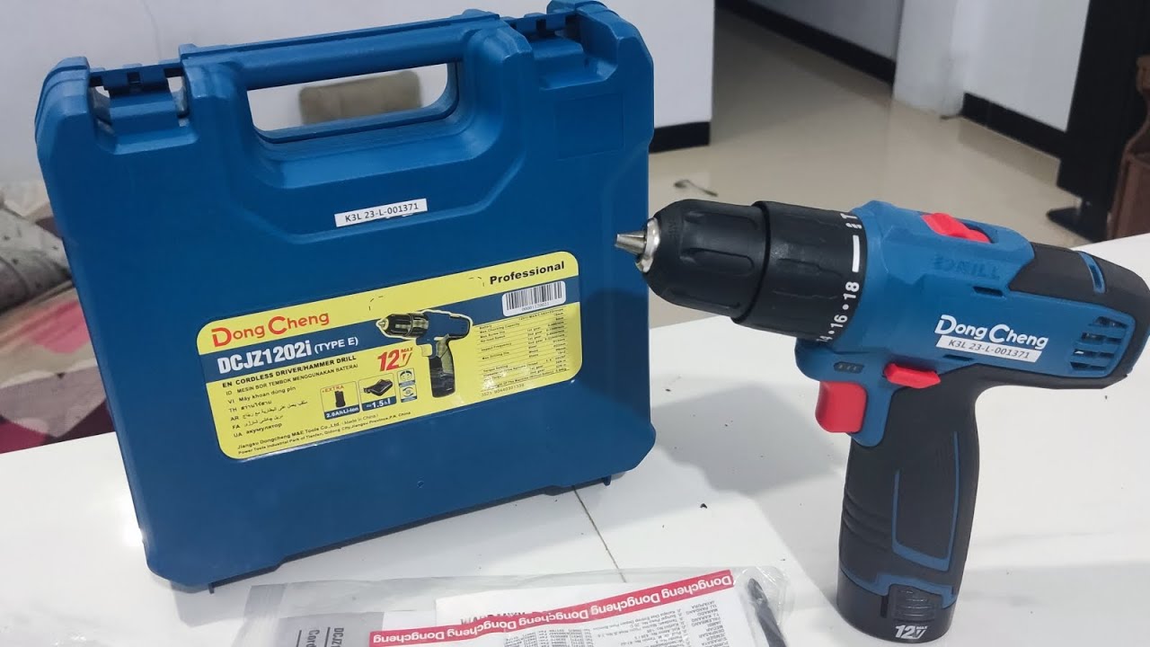 UNBOXING IMPACT DRILL DONG CHENG DCJZ 1202iE CORDLESS