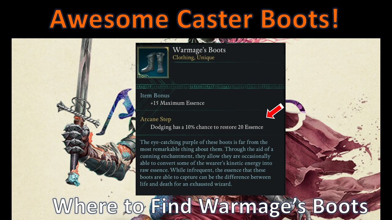One of the Best Rare Unique Boots for Casters in Avowed! Warmage's Boots!