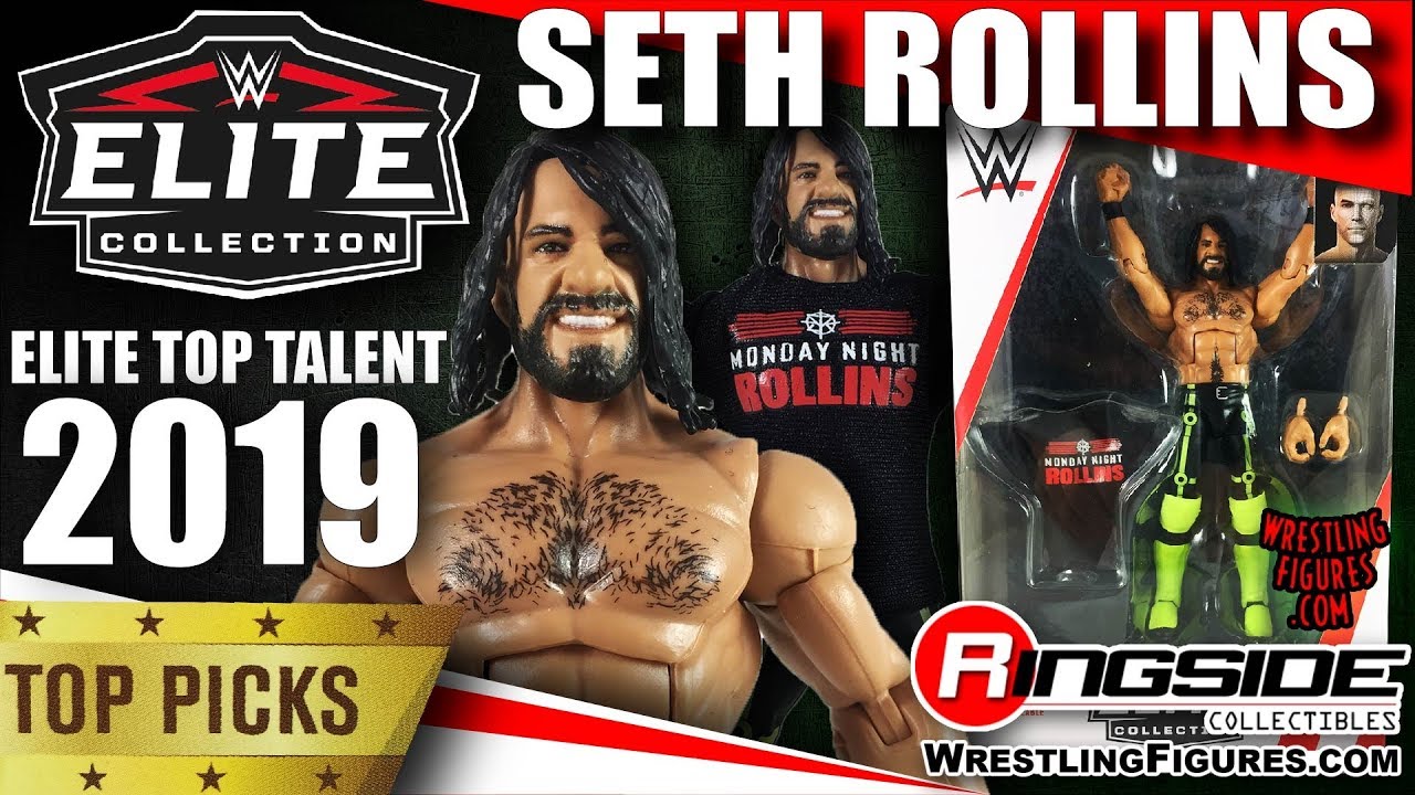 WWE FIGURE INSIDER:  SETH ROLLINS - MATTEL WWE ELITE TOP TALENT 2019!!!